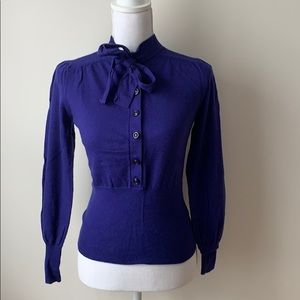 Banana Republic Blue/Indigo High Neck Sweater